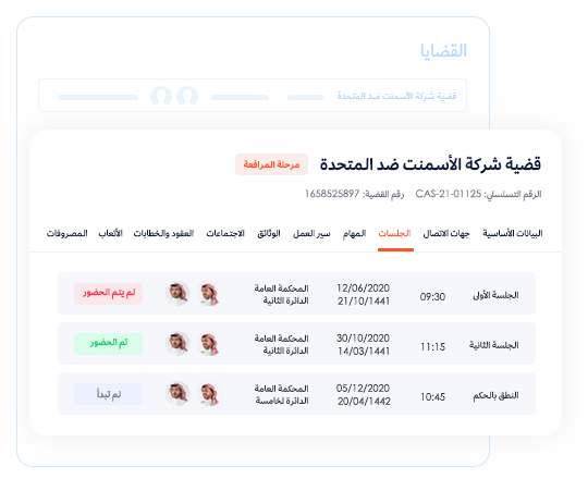 Efficient Organization — Comprehensive Case Information on a Single Page